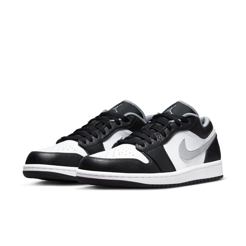 Air Jordan 1 Low, Negro/Blanco/Gris part&iacute;cula, hi-res