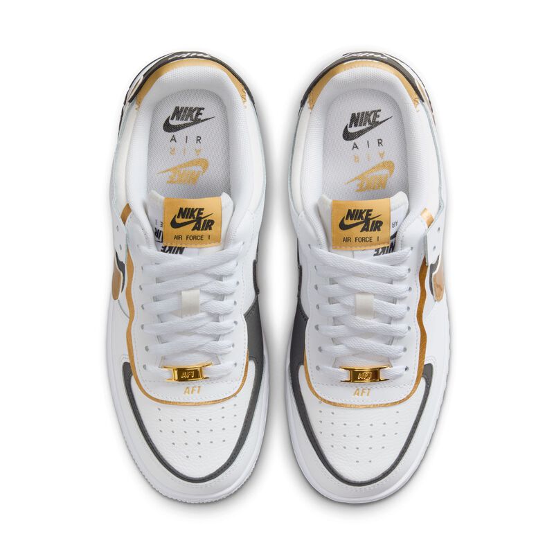 Nike Air Force 1 Shadow, Blanco/Mtlc Oro-Negro, hi-res