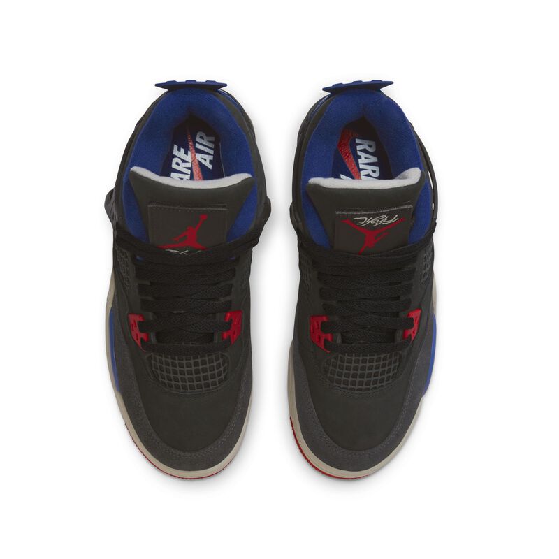 Air Jordan 4 Retro, Negro/Negro-Grafito Claro, hi-res