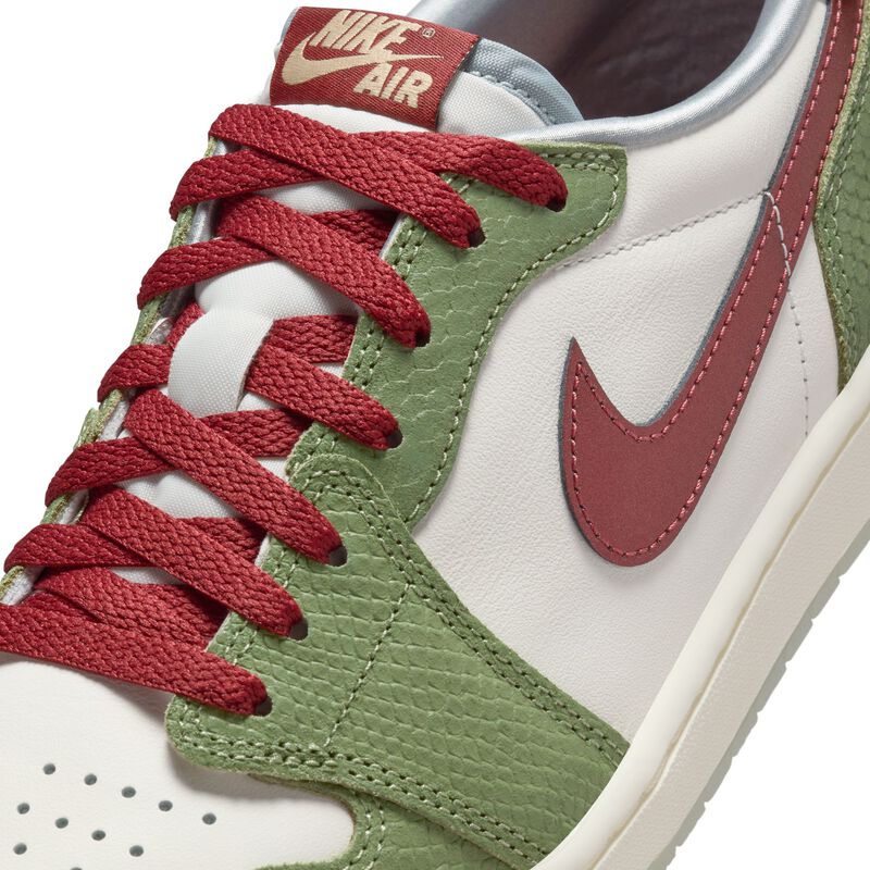 Air Jordan 1 Retro Low OG Lunar New Year, Vela/Verde petróleo/Pumice claro/Cedro, hi-res