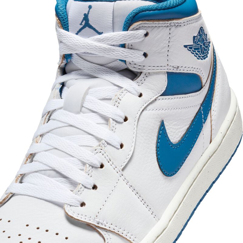Air Jordan 1 Mid SE, Blanco/Vela/Azul industrial, hi-res