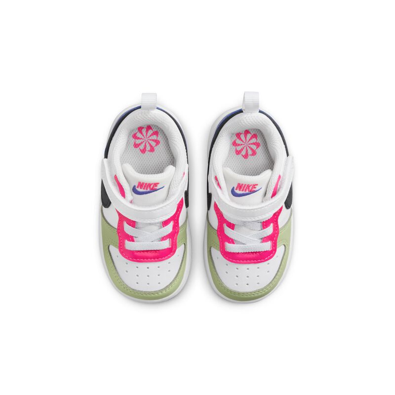 Nike Court Borough Low Recraft, Blanco/Rosa Feroz/Ultramarino Claro/Obsidiana Oscura, hi-res