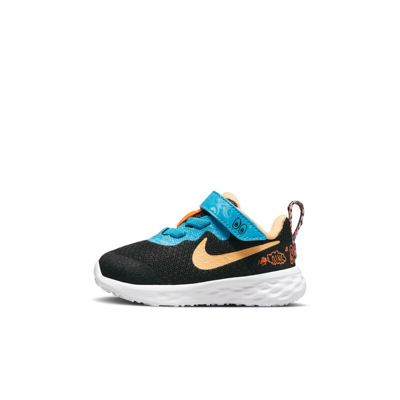 Nike Revolution 6 SE, Negro/Naranja total/Tinte melón, hi-res