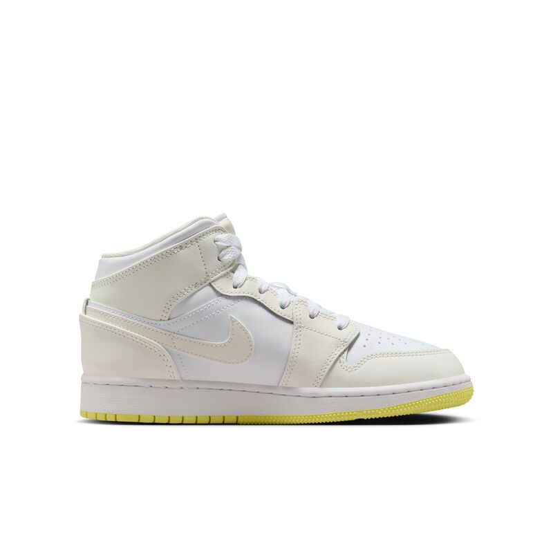 Air Jordan 1 Mid, Vela/Laser Claro Naranja-Blanco, hi-res