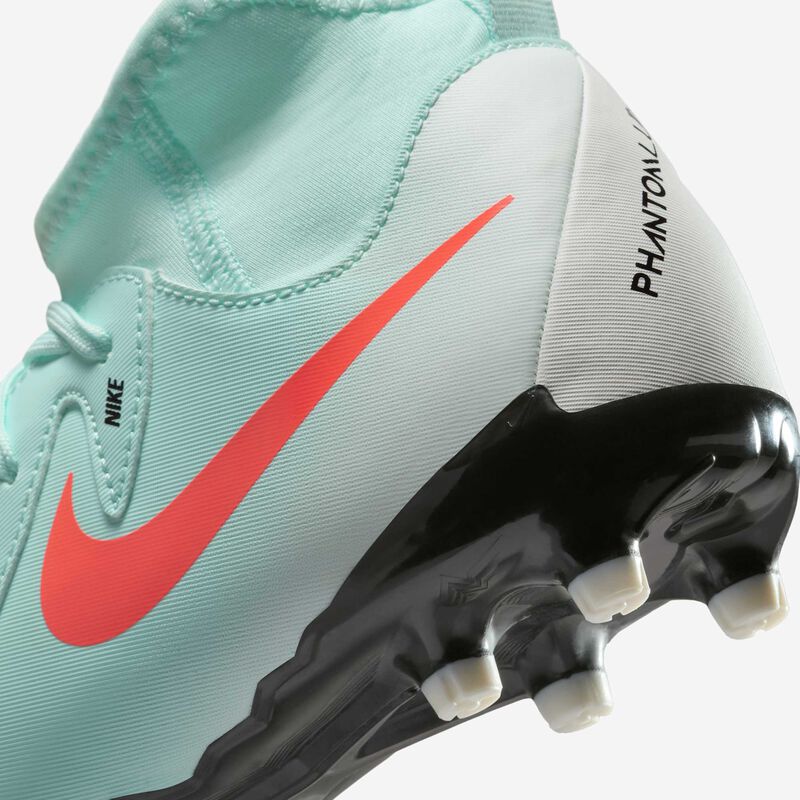 Nike Jr. Phantom Luna 2 Academy, Menta/Sombrío Apagado/Rojo Atómico, hi-res