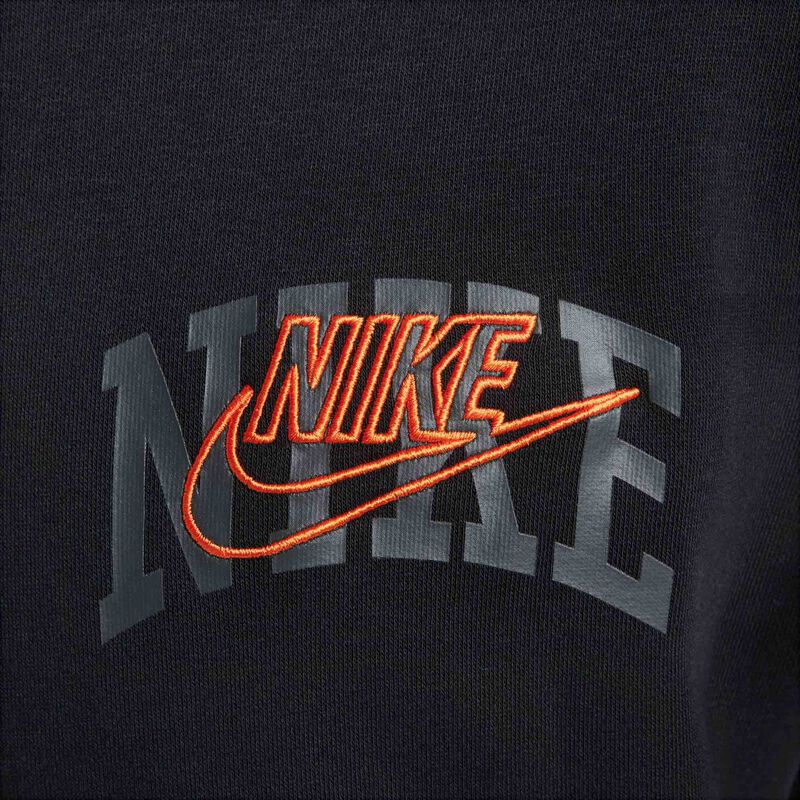 Nike Club Fleece, Negro/Naranja De Seguridad, hi-res