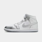 Air Jordan 1 Mid SE, Blanco/Wolf Grey/Metallic Silver, hi-res