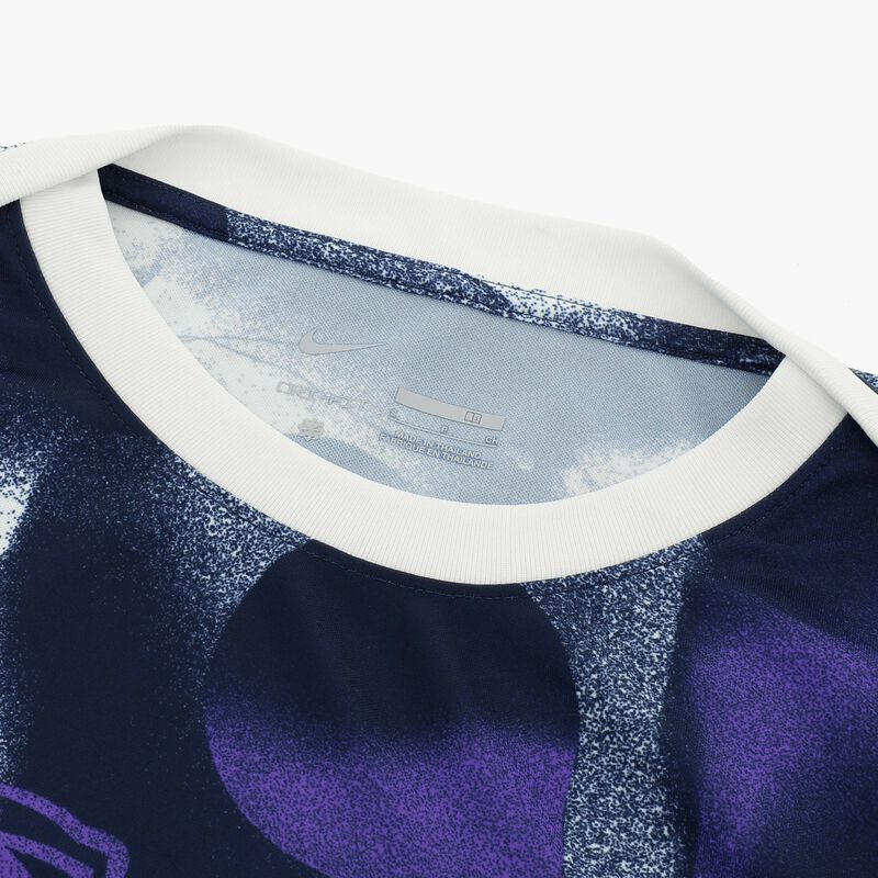 Nike Polo de entrenamiento Alianza Lima 2025, Blanco/Azul Marino Medianoche/Púrpura Psíquico/Dorado, hi-res