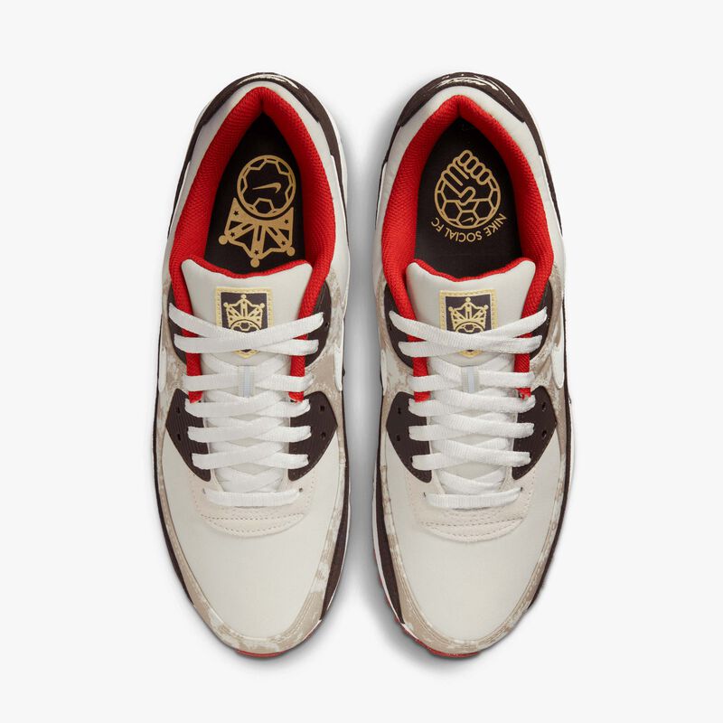 Nike Air Max 90 SE, Hueso claro/Caqui/Marrón terciopelo/Blanco cumbre, hi-res