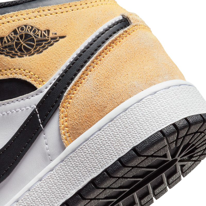 Air Jordan 1 Mid SE, Ascua mágica/Blanco/Negro/Sundial, hi-res