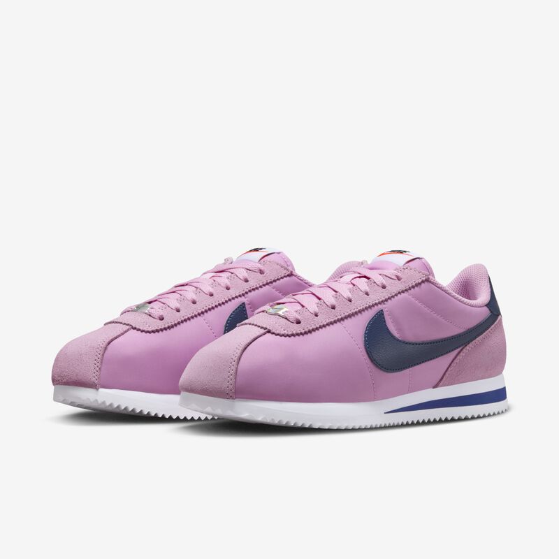 Nike Cortez Textile, Más Allá Del Rosa/Azul Vacío-Blanco-Negro, hi-res