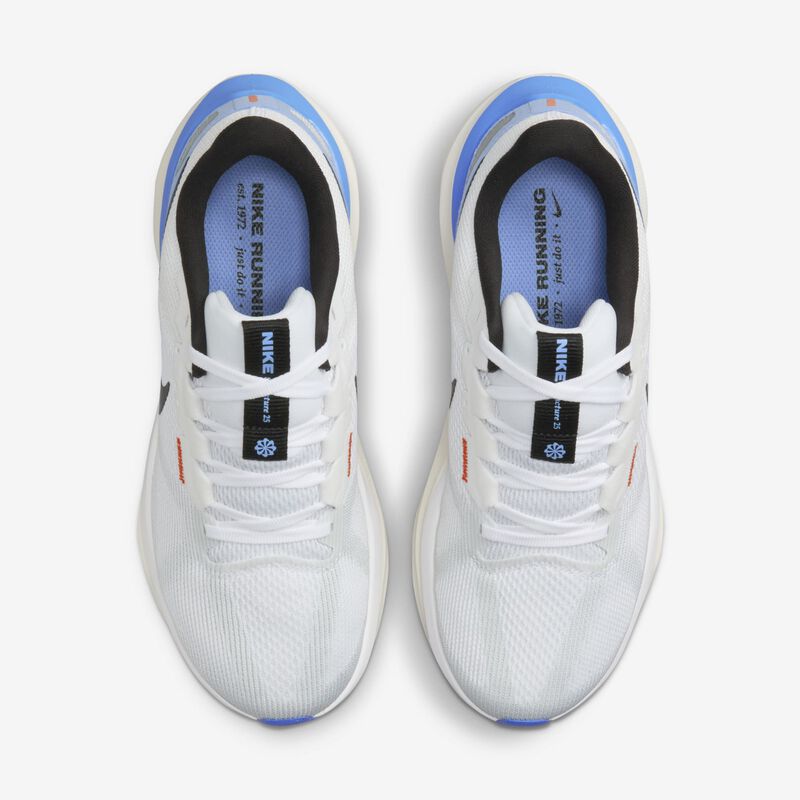 Nike Structure 25, Blanco/Negro-Pulso Royal-Platino Puro, hi-res