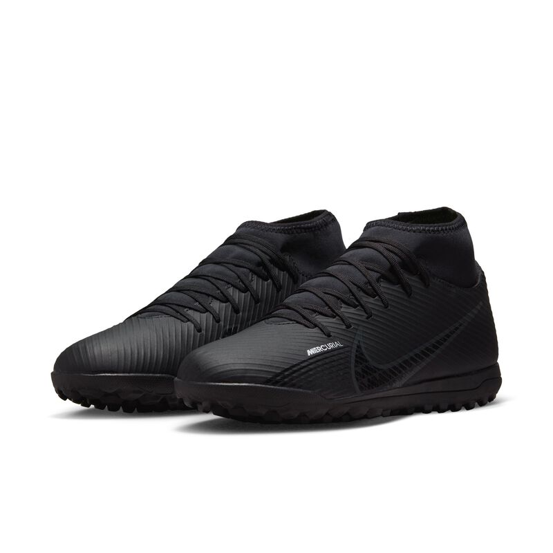 Nike Mercurial Superfly 9 Club TF, Negro/Blanco cumbre/Volt/Gris humo oscuro, hi-res