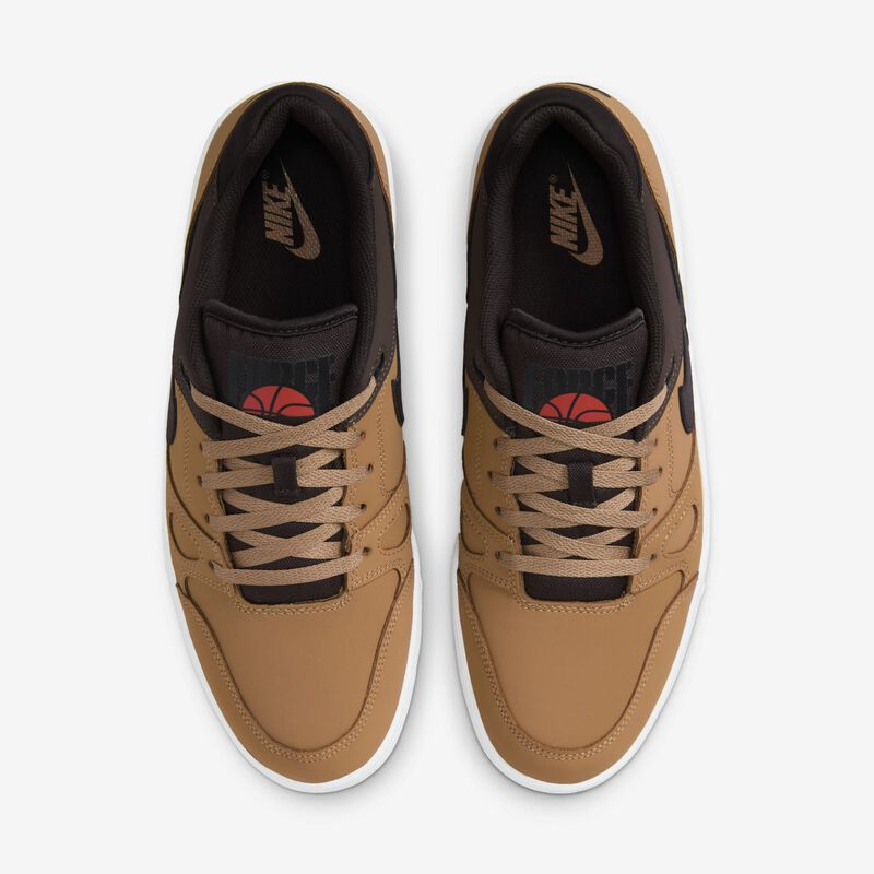 Nike Full Force Low Premium, Lino/Marrón Barroco/Blanco/Marrón Terciopelo, hi-res