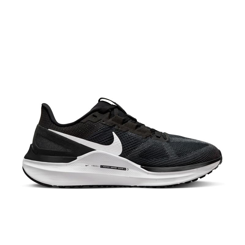 Nike Structure 25, Negro/Gris humo oscuro/Blanco, hi-res