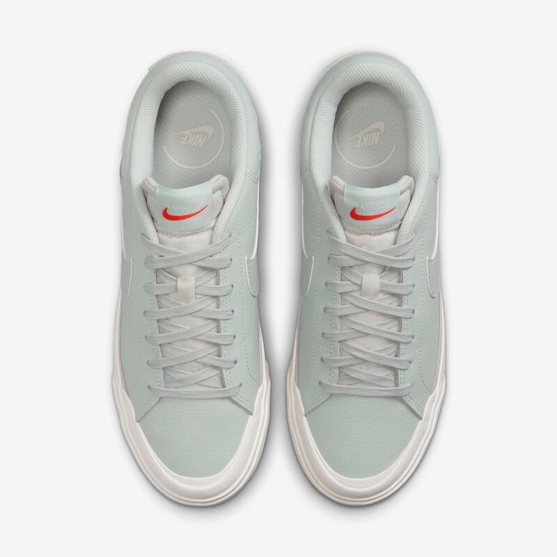 Nike Court Legacy Lift, Plata Claro/Vela/Rojo Picante/Pluma, hi-res