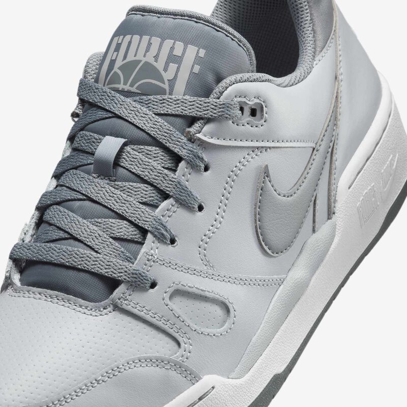 Nike Full Force Low, Gris Lobo/Blanco/Gris Azulado, hi-res
