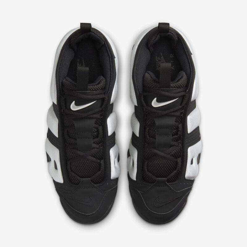 Nike Air More Uptempo Low, Negro/Plata Metalizado/Polvo De Fotones, hi-res