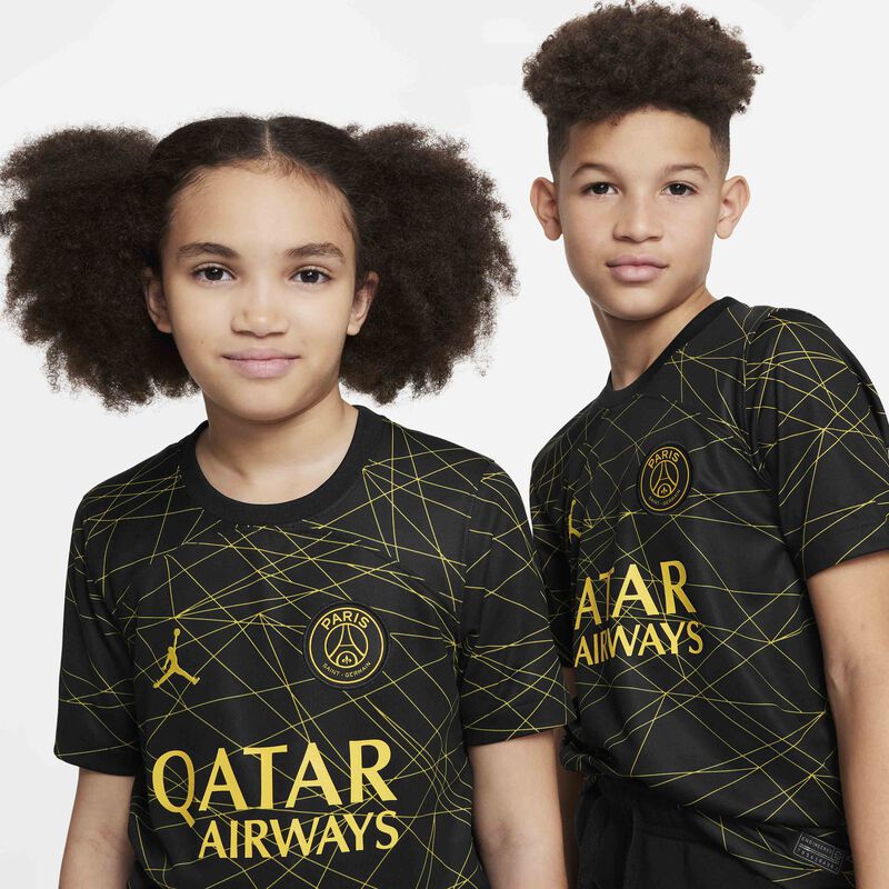 Paris Saint-Germain complementario 2023/24 Stadium, Negro/Amarillo tour/Amarillo tour, hi-res