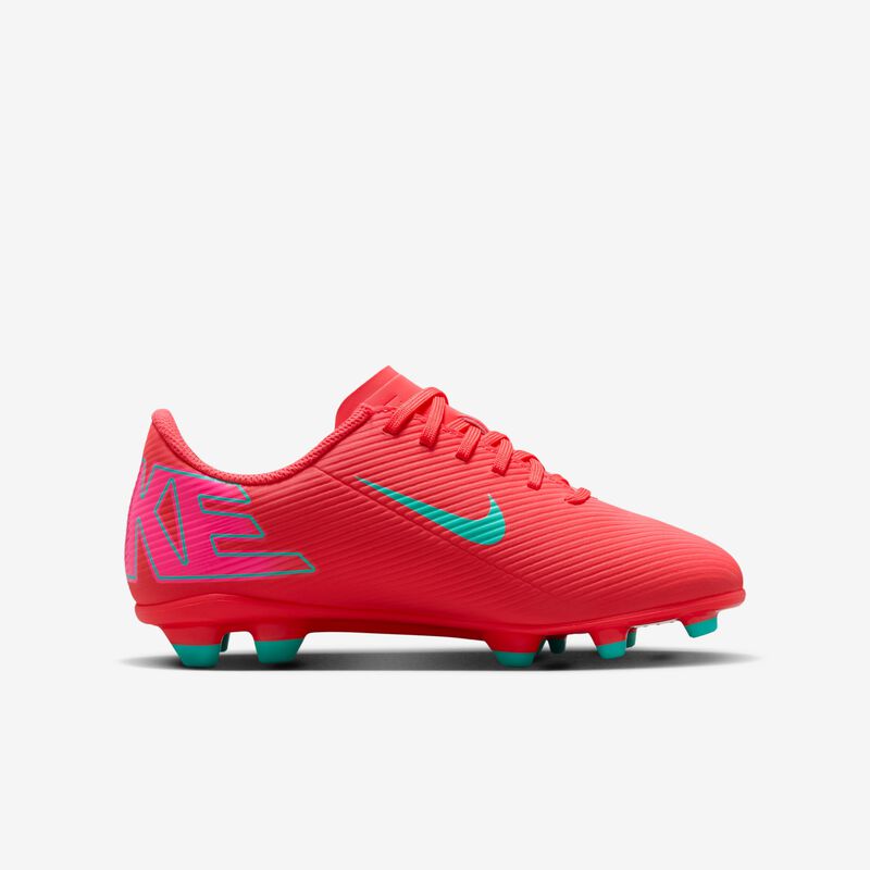 Nike Jr. Mercurial Vapor 16 Club, Brasa Resplandor/Verde Aurora, hi-res