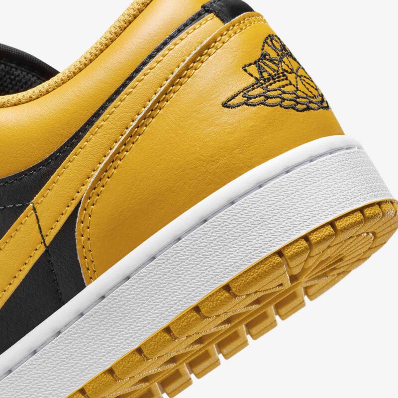 Air Jordan 1 Low, Negro/Blanco/Amarillo Ocre, hi-res