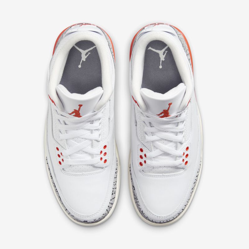 Air Jordan 3 Retro, Blanco/Arcilla cósmica-Vela-Gris cemento, hi-res