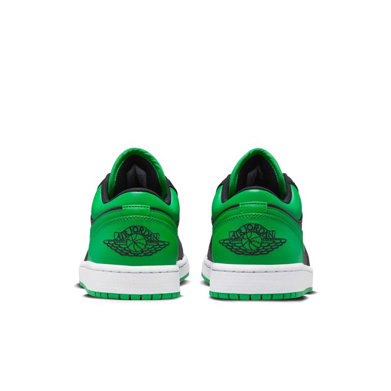 Air Jordan 1 Low, Negro/Verde suerte/Blanco/Negro, hi-res