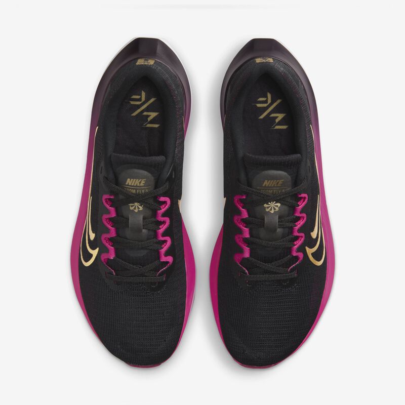 Nike Zoom Fly 5, Negro/Blanco/Rojo espino/Oro metalizado, hi-res