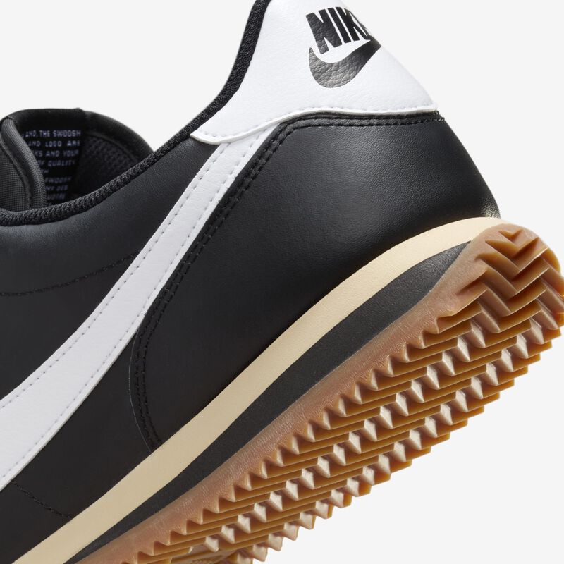 Nike Cortez, Negro/Blanco-Goma Marrón Medio-Sésamo, hi-res