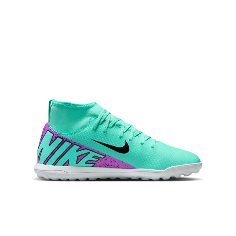 Nike Jr. Mercurial Superfly 9 Club, Hiperturquesa/Negro/Blanco/Sueño fucsia, hi-res