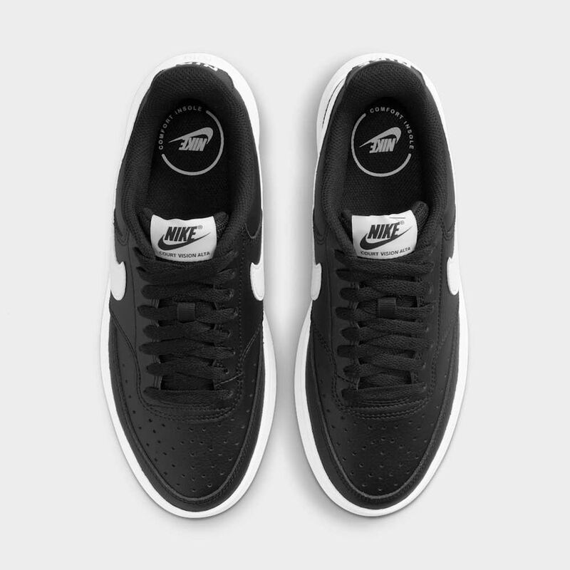 Nike Court Vision Alta, Negro/Blanco, hi-res