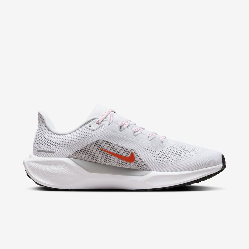 Nike Pegasus 41, Blanco/Rojo Picante-Gris Lobo-Negro, hi-res