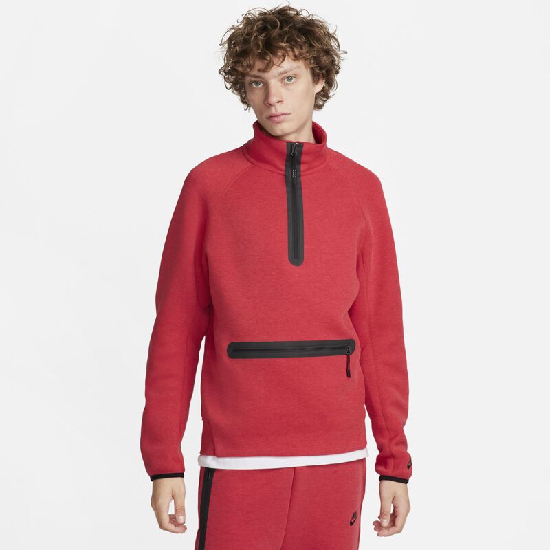 Nike Sportswear Tech Fleece, Rojo universitario claro jaspeado/Negro, hi-res
