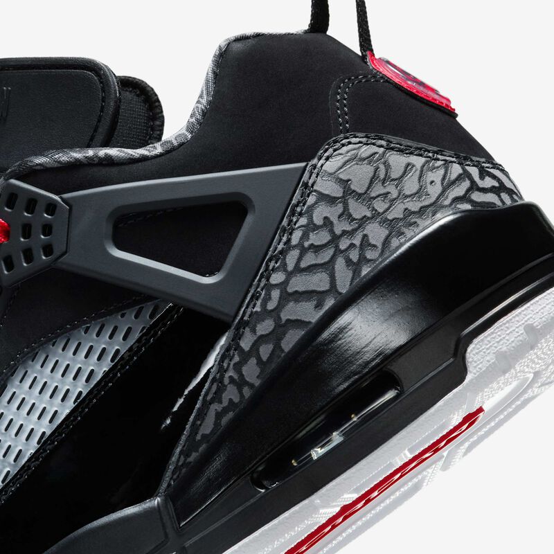 Jordan Spizike Low, Negro/Verde Clásico/Blanco/Rojo Universitario, hi-res