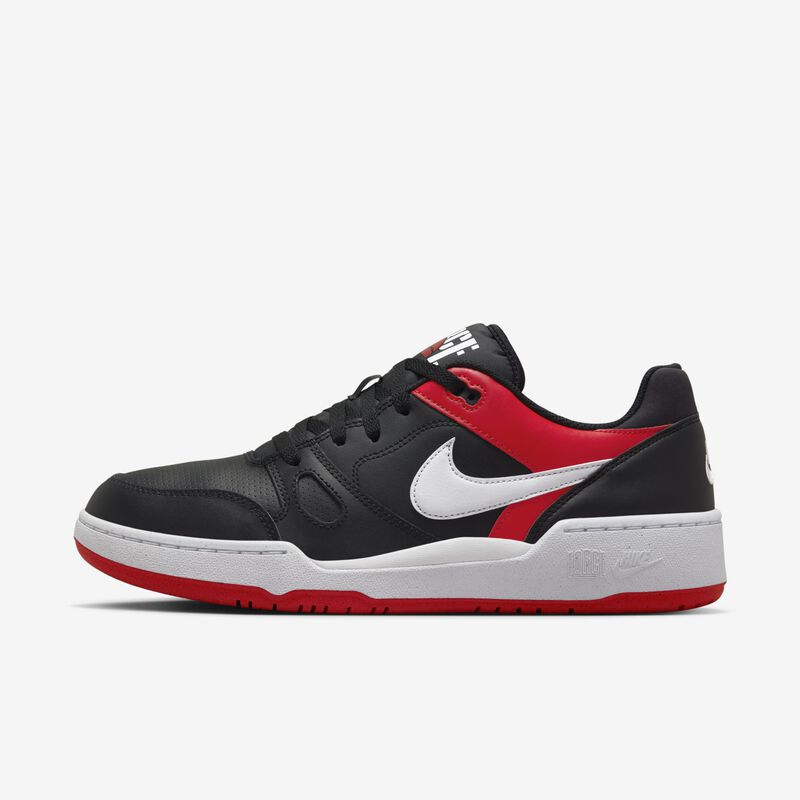 Nike Full Force Low, Negro/Blanco-Rojo Universitario, hi-res