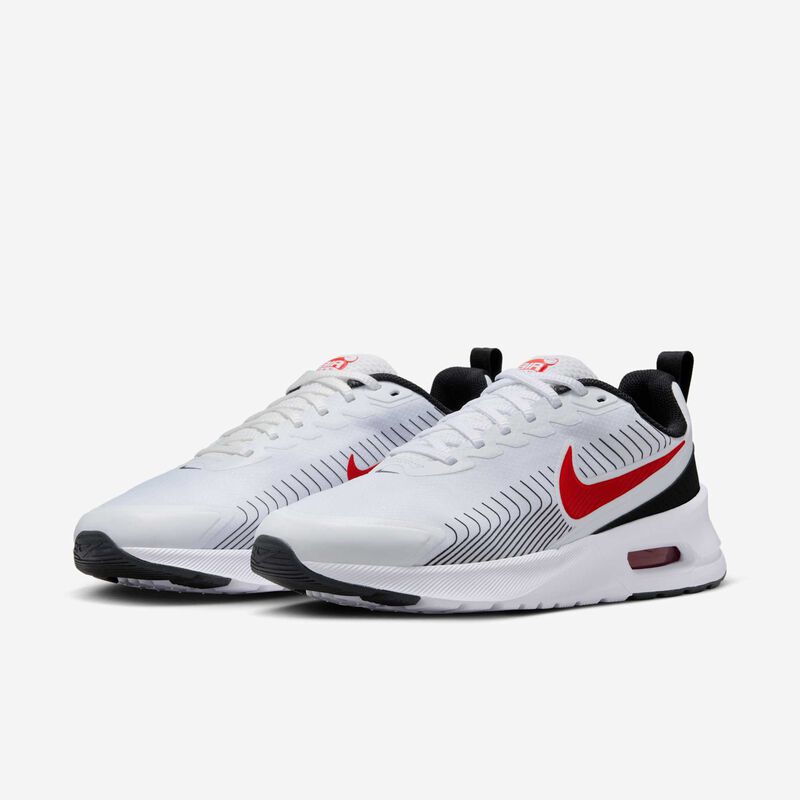 Nike Air Max Nuaxis, Blanco/Negro/Blanco/Rojo Universitario, hi-res
