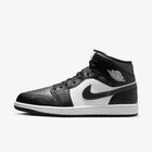 Air Jordan 1 Mid, Negro/Blanco Cumbre/Sombrío Apagado, hi-res