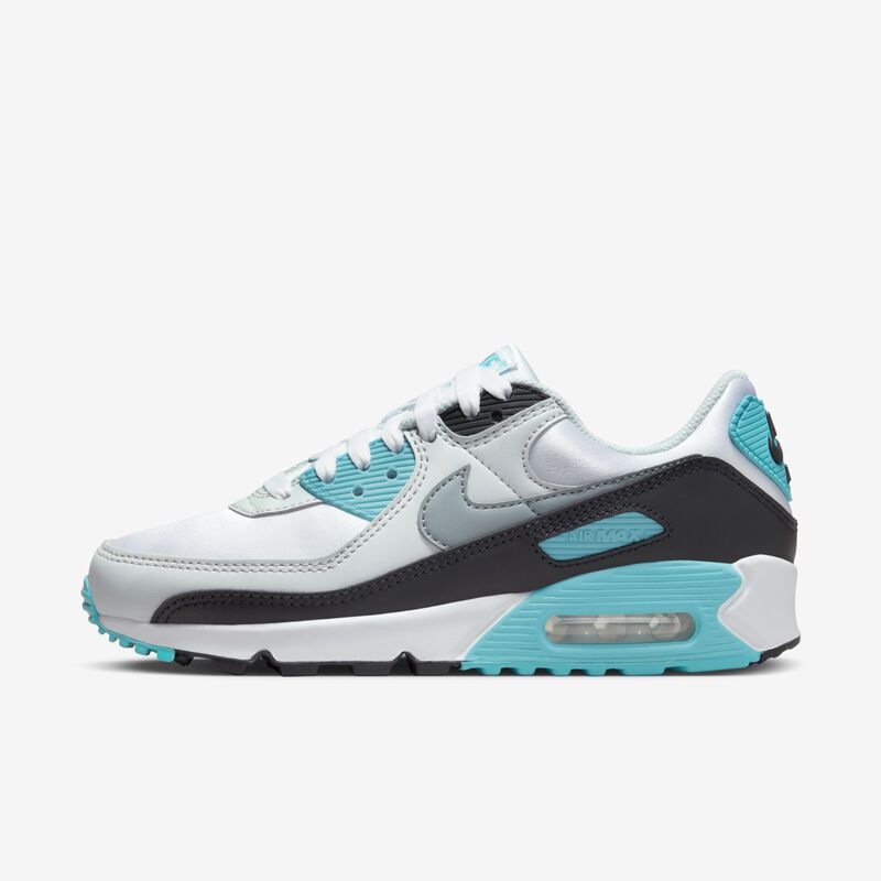 Nike Air Max 90, Blanco/Nebulosa verde azulado/Negro/Gris frío, hi-res