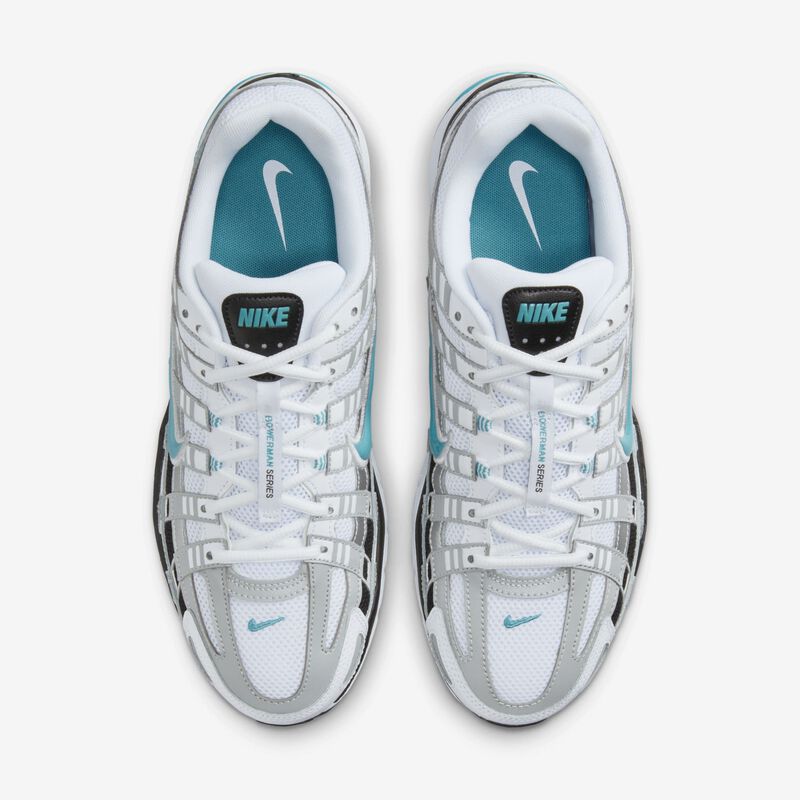 Nike P-6000, Blanco/Plata metalizado/Negro/Cactus empolvado, hi-res