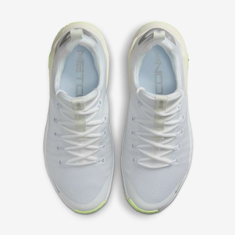Nike Free Metcon 6, Blanco/Barely Volt/Sail/Plata metalizado, hi-res