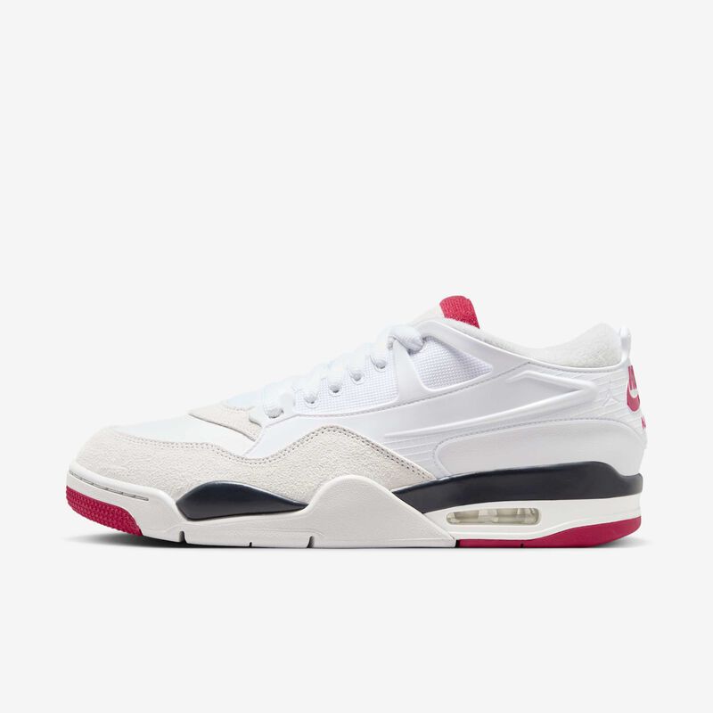Air Jordan 4 RM, Blanco/Negro/Gris Neutro/Rojo Universitario, hi-res