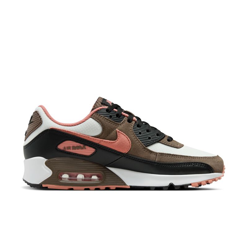 Nike Air Max 90, Blanco Cumbre/Piedra de Hierro/Negro/Polvo de estrellas rojo, hi-res