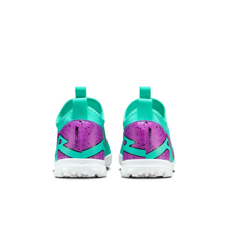 Nike Jr. Zoom Mercurial Vapor 15 Academy TF, Hiperturquesa/Negro/Blanco/Sueño fucsia, hi-res
