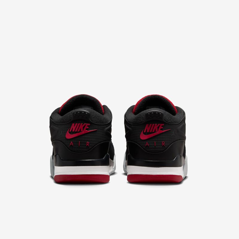 Air Jordan 4 RM, Negro/Gris Lobo/Blanco/Rojo Varsity, hi-res
