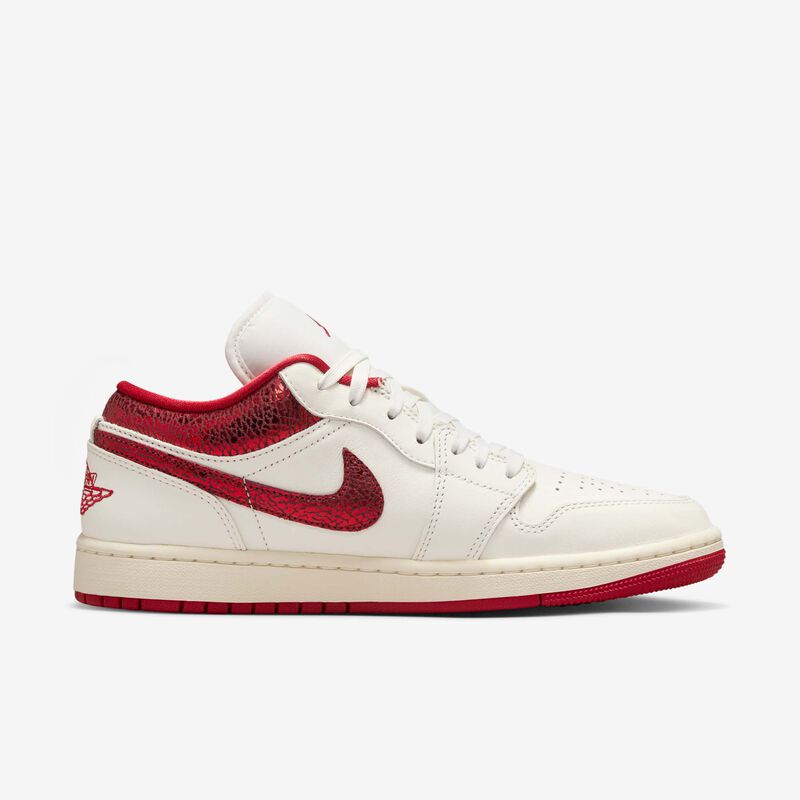 Air Jordan 1 Low SE, Vela/Equipo Rojo/Universitario Rojo, hi-res