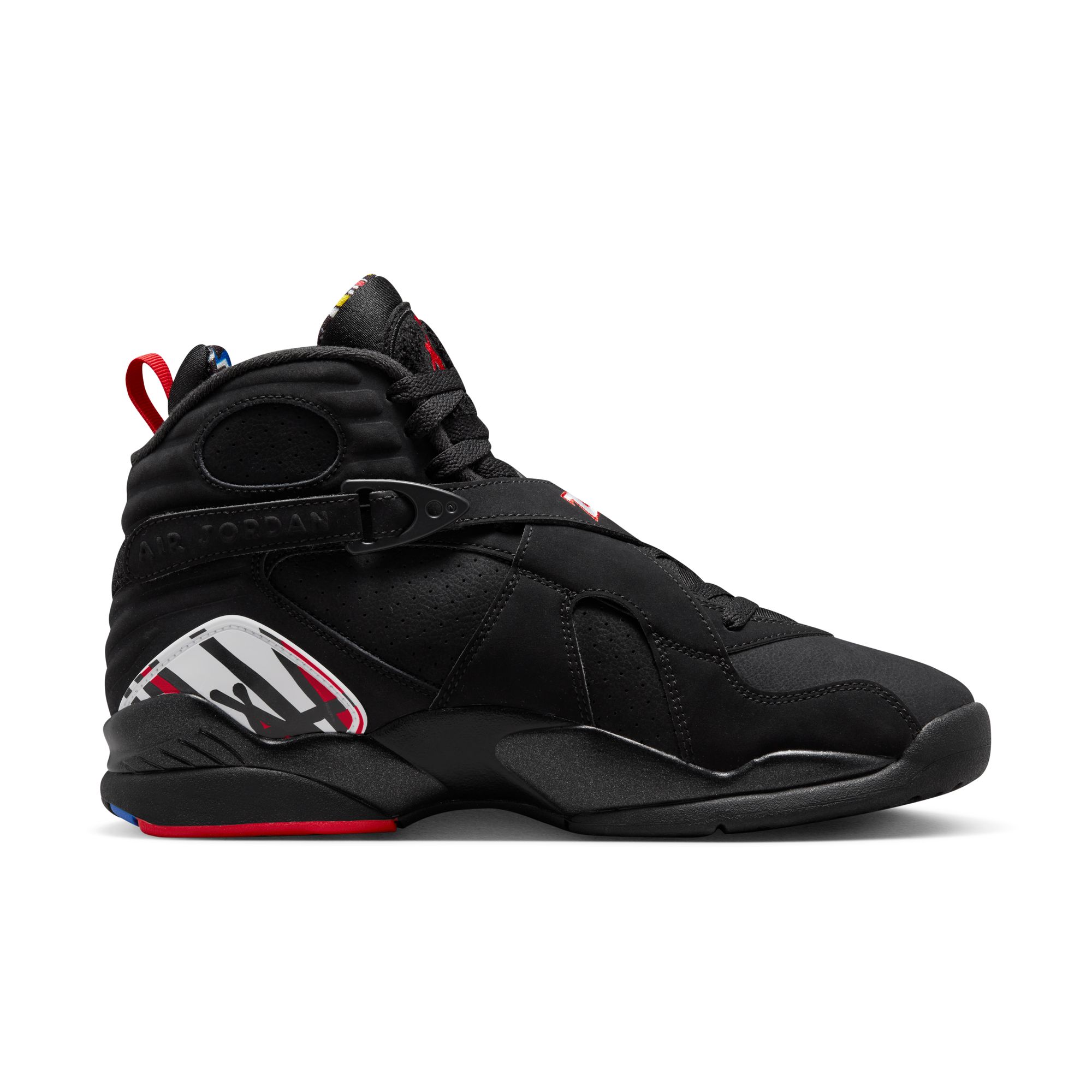 Jordan 8 negro top con rojo