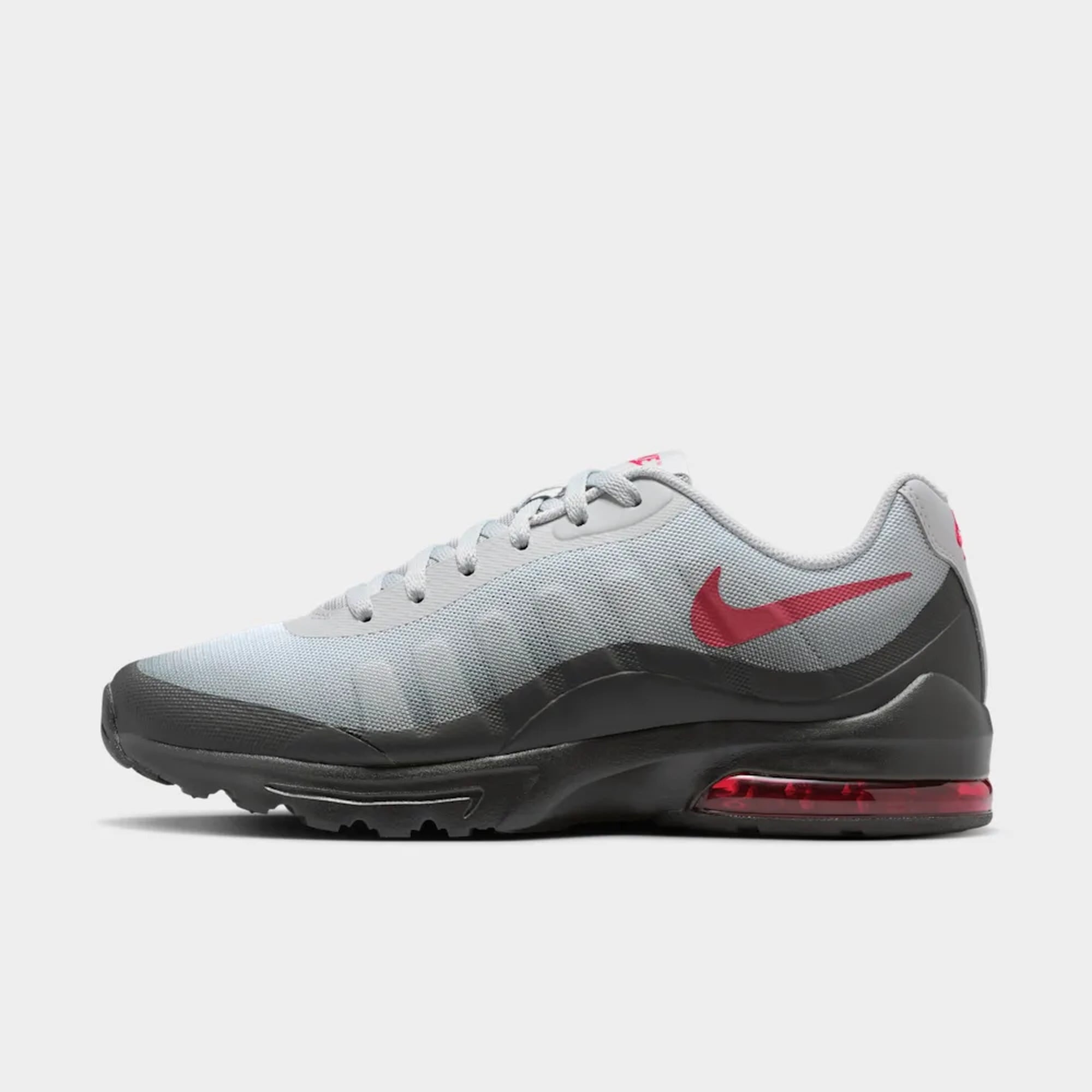 Nike Air Max Invigor, Gris humo claro/Negro/Rojo duro