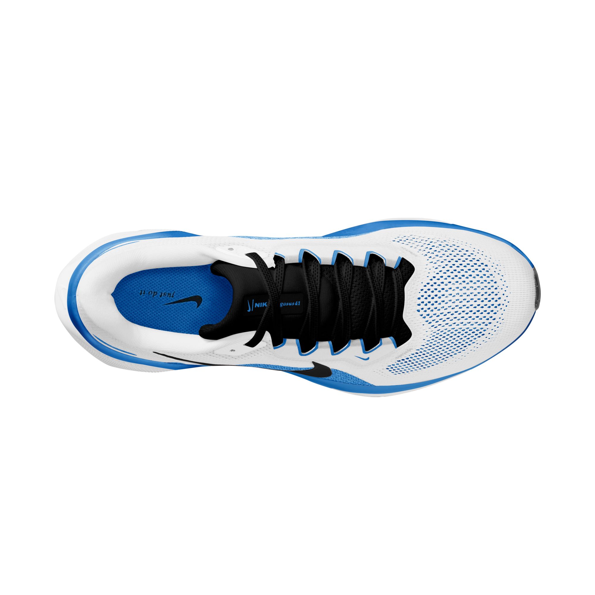 Nike Pegasus 41, Héroe Blanco/Negro-Azul, hi-res