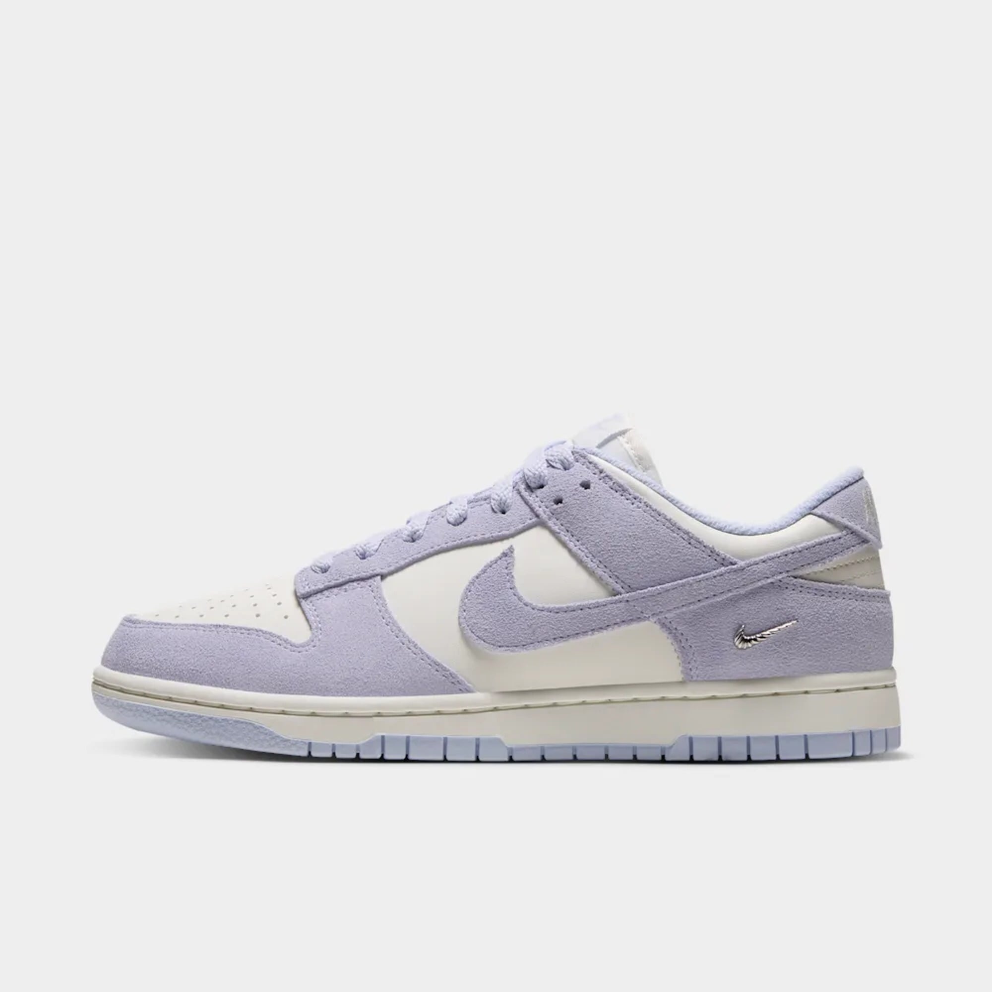 Nike Dunk Low Suede, Morado muy p&aacute;lido/Vela/Plata metalizado