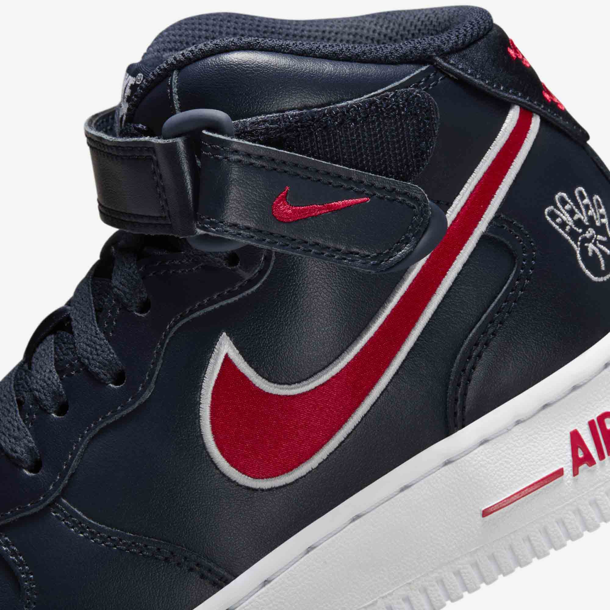 Nike air force 1 mid mujer rojas outlet
